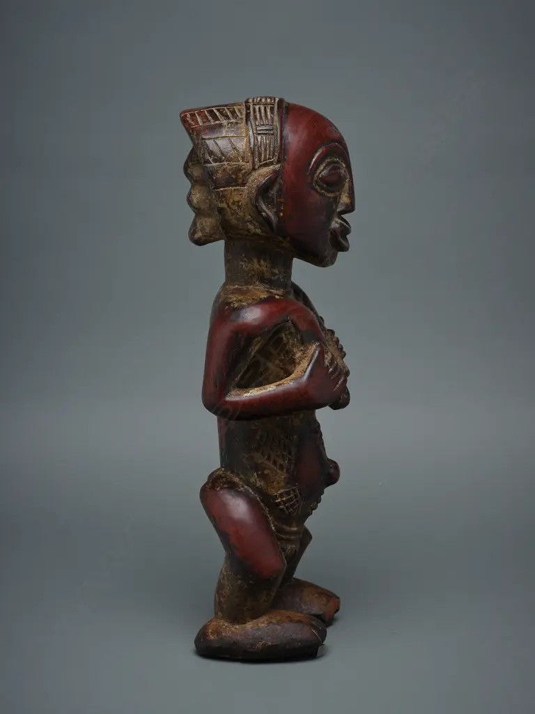 Baluba wooden female figure - Luba – Congo, Image 1++